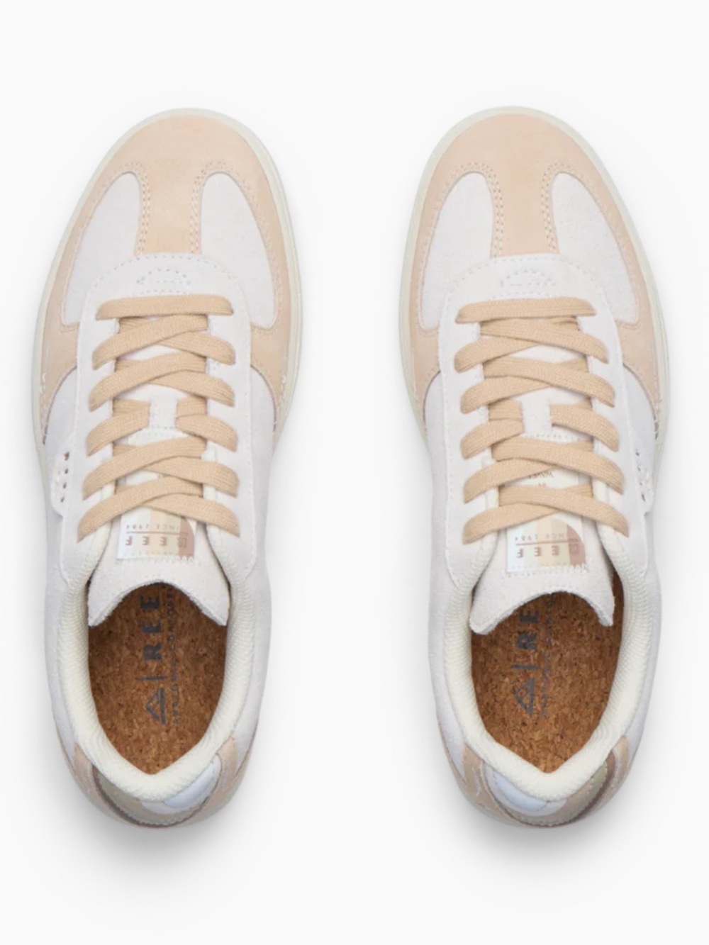 REEF Boardwalk Callie Women's Vintage Neutral Leather Lace Up Sneakers - Picture 11 of 11